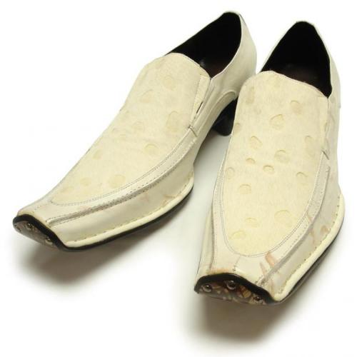 Fiesso White Genuine  Leather Loafer Shoes FI6210